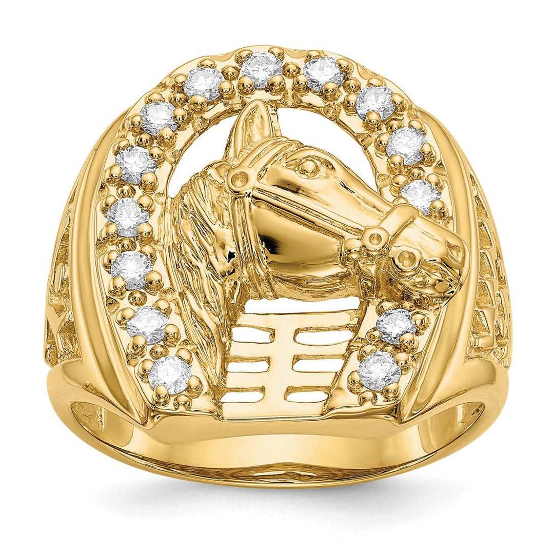 Men's Diamond Horseshoe Ring