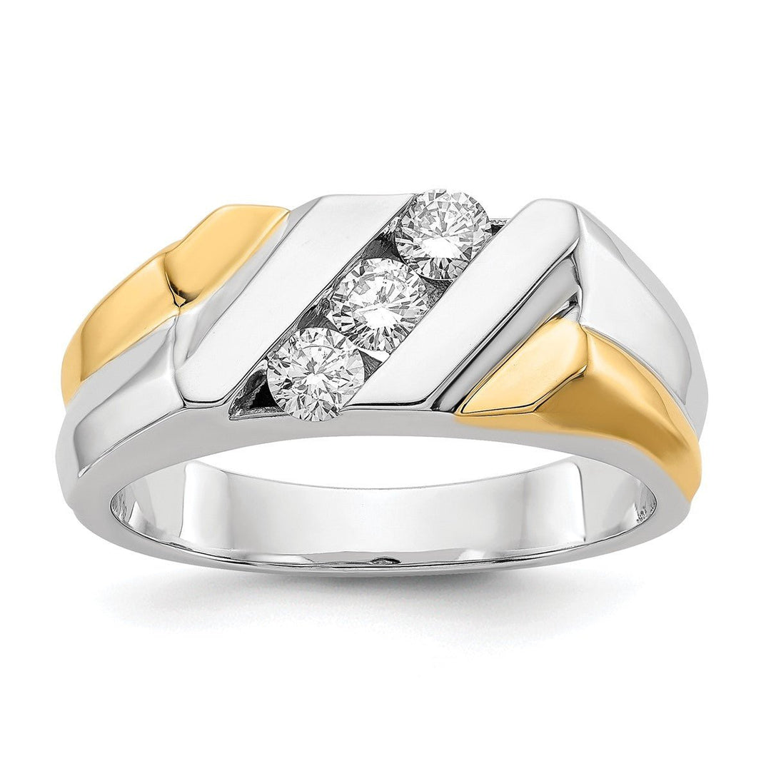 Men's Diamond Three Stone Ring