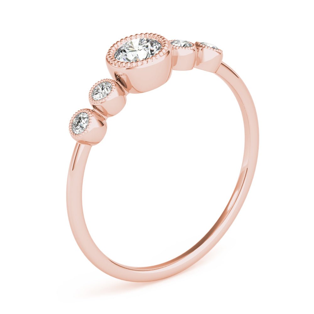 Milgrain Bezel Set Fashion Ring - Fashion Ring - Design Jewellers Edmonton