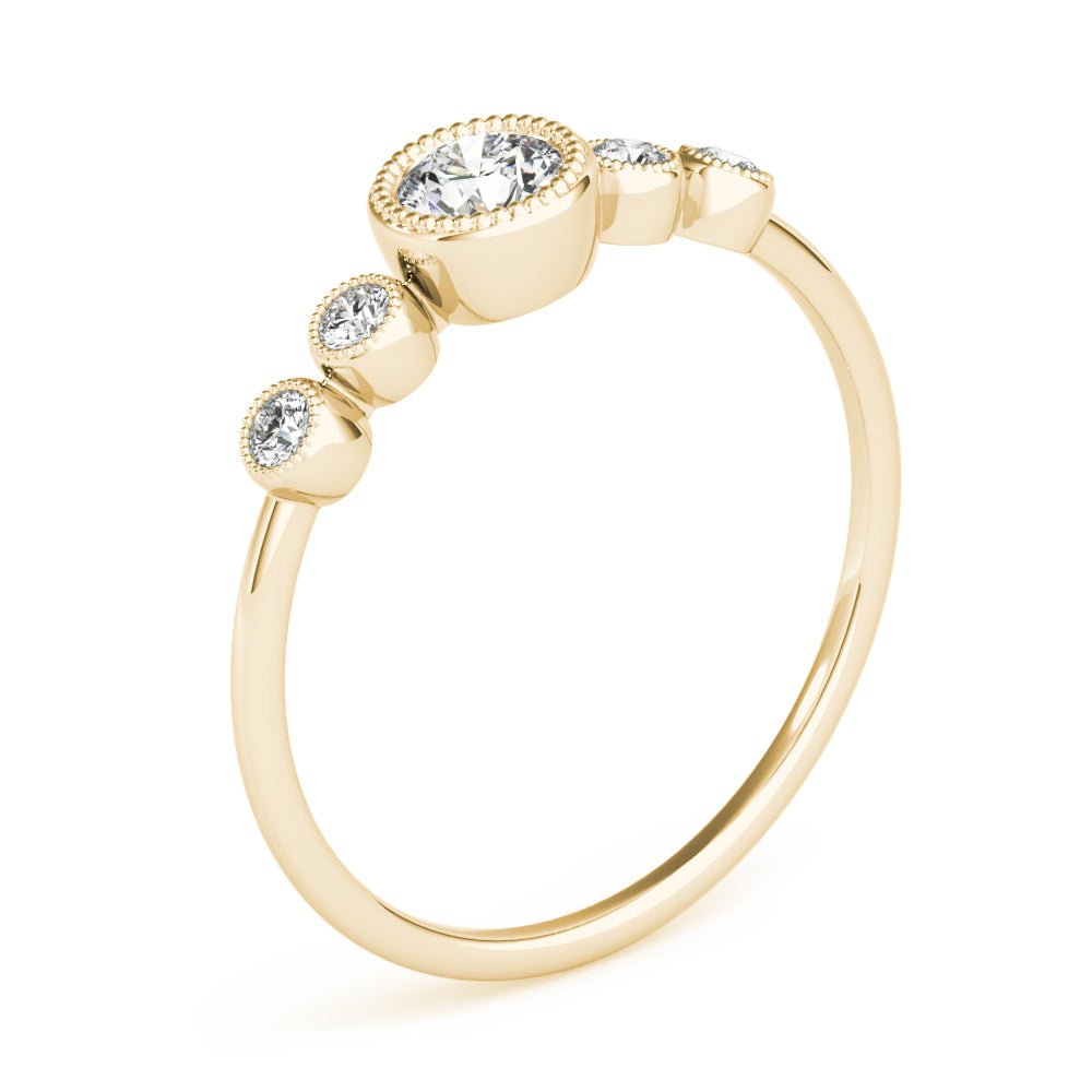 Milgrain Bezel Set Fashion Ring - Fashion Ring - Design Jewellers Edmonton
