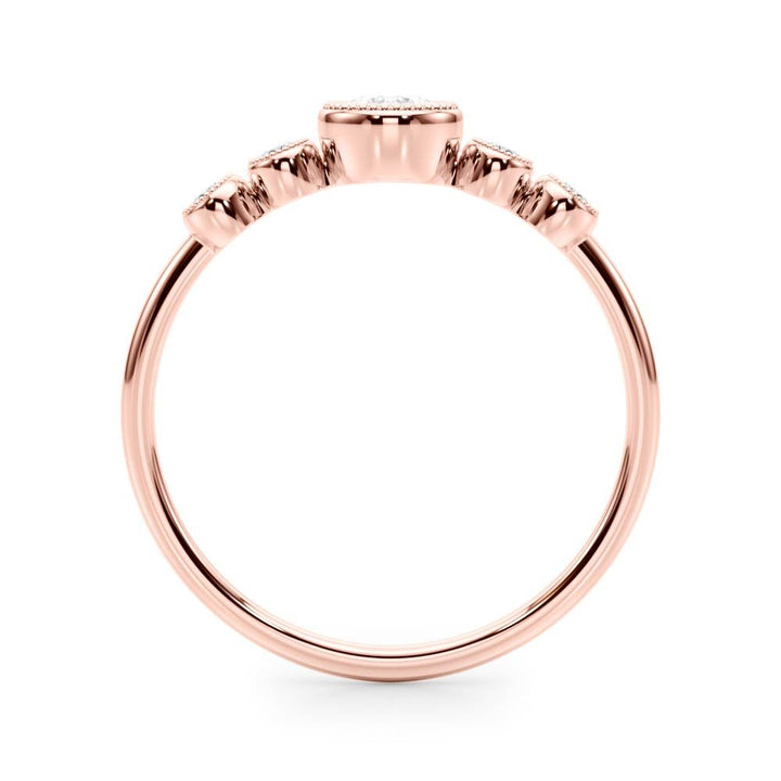 Milgrain Bezel Set Fashion Ring - Fashion Ring - Design Jewellers Edmonton