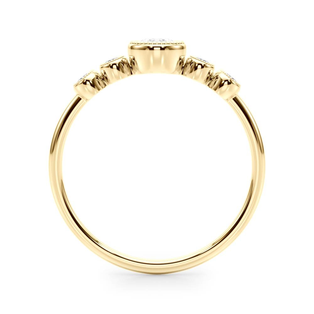 Milgrain Bezel Set Fashion Ring - Fashion Ring - Design Jewellers Edmonton