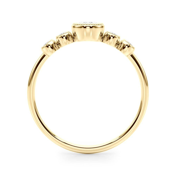 Milgrain Bezel Set Fashion Ring - Fashion Ring - Design Jewellers Edmonton