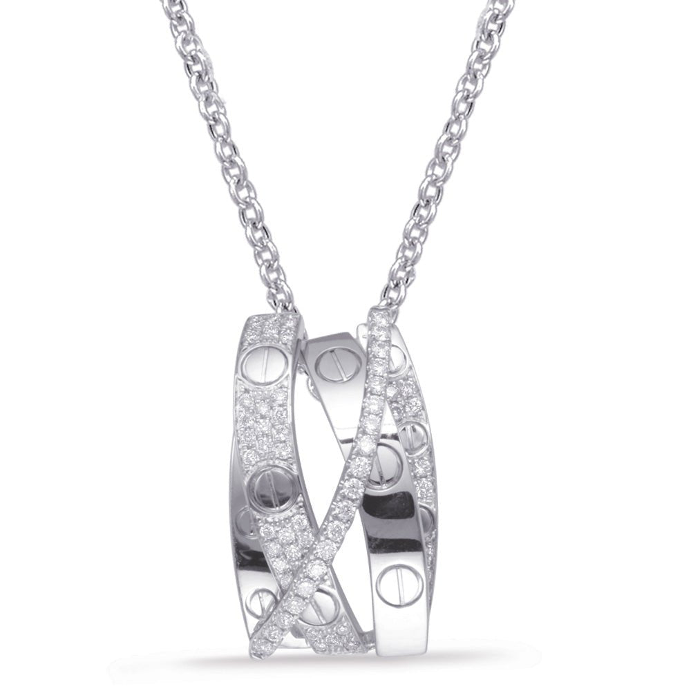 MODERN GOLD AND DIAMOND DESIGNER INSPIRED PENDANT - Charms - Design Jewellers Edmonton