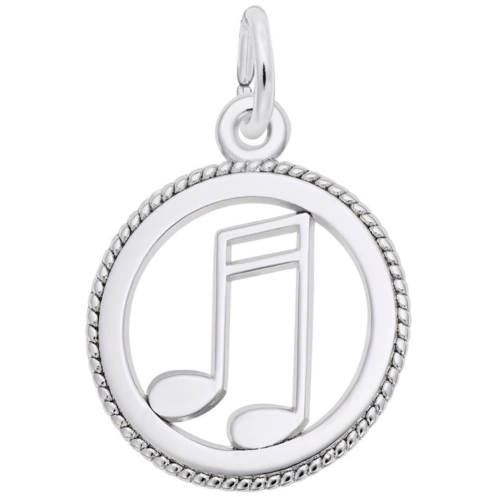 Music Note Disc Charm - Charms - Design Jewellers Edmonton