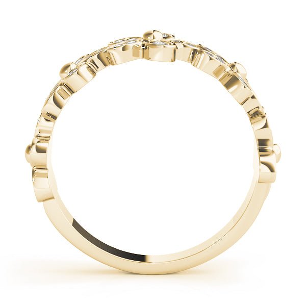 Nature Inspired Floral Shape Stackable Fashion Ring - Stackable Ring - Design Jewellers Edmonton