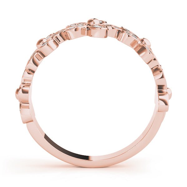Nature Inspired Floral Shape Stackable Fashion Ring - Stackable Ring - Design Jewellers Edmonton