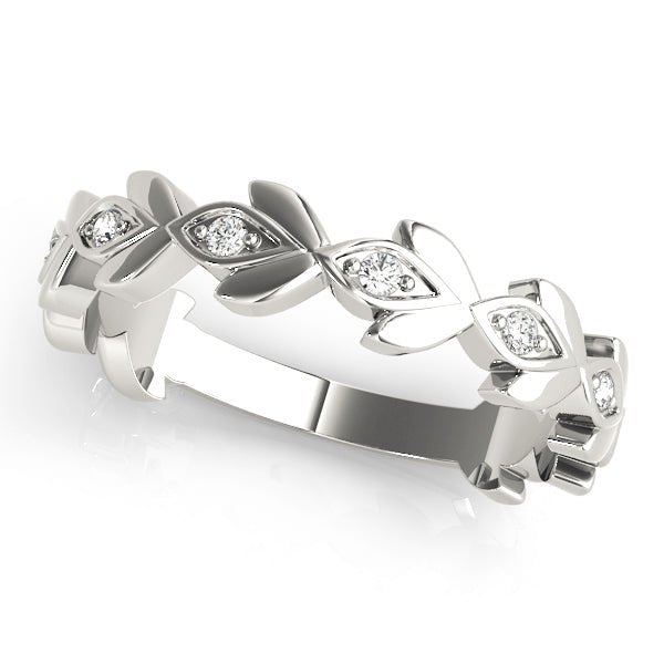Nature Inspired Floral Shape Stackable Ring - Stackable Ring - Design Jewellers Edmonton