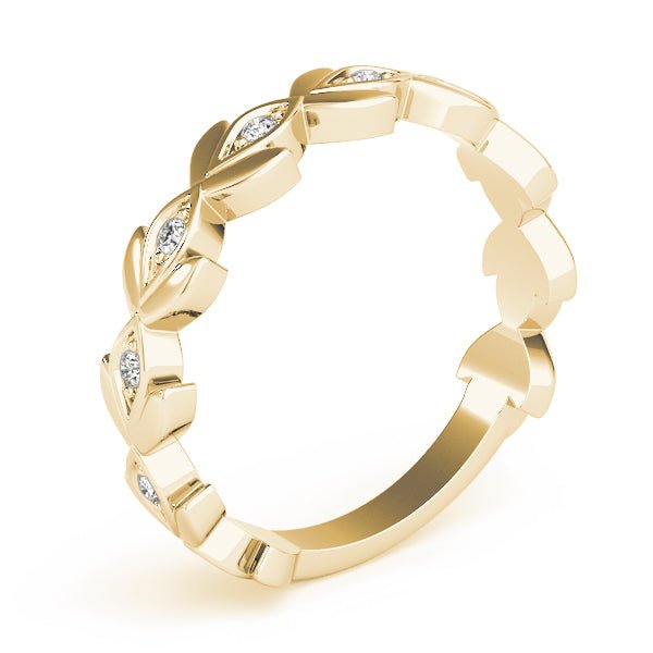Nature Inspired Floral Shape Stackable Ring - Stackable Ring - Design Jewellers Edmonton