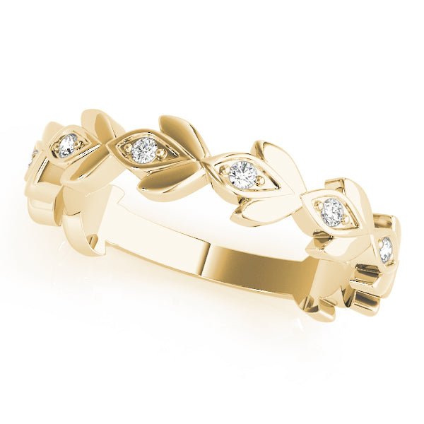 Nature Inspired Floral Shape Stackable Ring - Stackable Ring - Design Jewellers Edmonton