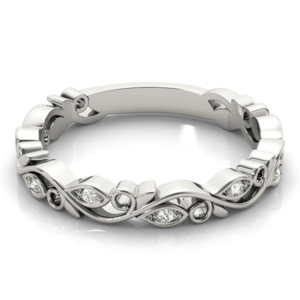 Nature Inspired Floral Stackable Fashion Band - Stackable Ring - Design Jewellers Edmonton