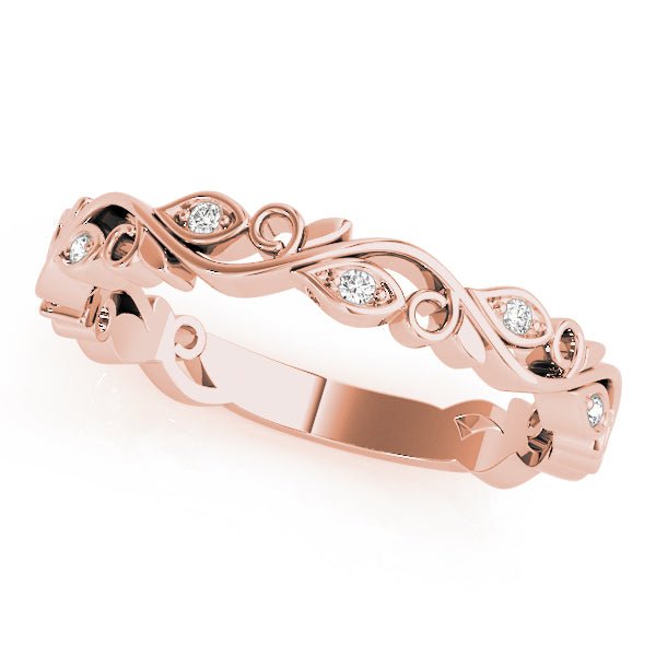 Nature Inspired Floral Stackable Fashion Band - Stackable Ring - Design Jewellers Edmonton