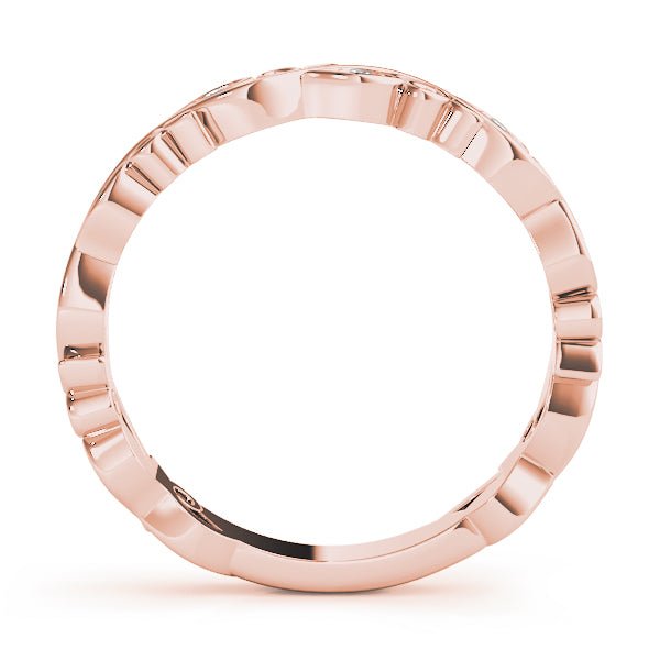 Nature Inspired Floral Stackable Fashion Band - Stackable Ring - Design Jewellers Edmonton