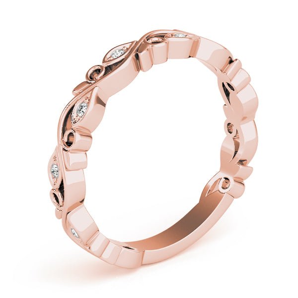 Nature Inspired Floral Stackable Fashion Band - Stackable Ring - Design Jewellers Edmonton