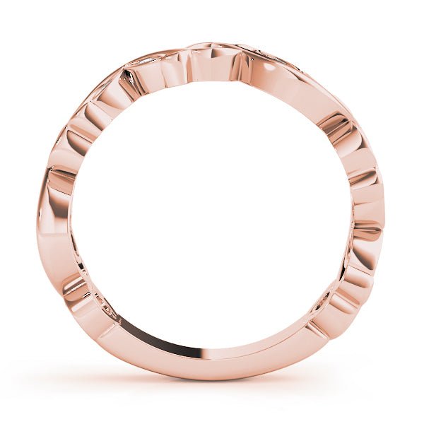 Nature Inspired Floral Stackable Wedding Ring - Wedding Band - Design Jewellers Edmonton