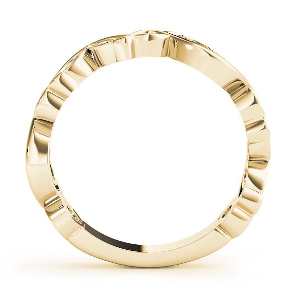 Nature Inspired Floral Stackable Wedding Ring - Wedding Band - Design Jewellers Edmonton