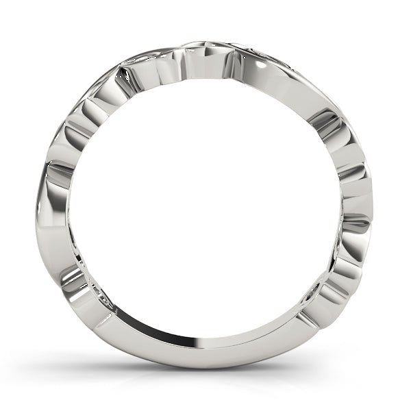 Nature Inspired Floral Stackable Wedding Ring - Wedding Band - Design Jewellers Edmonton
