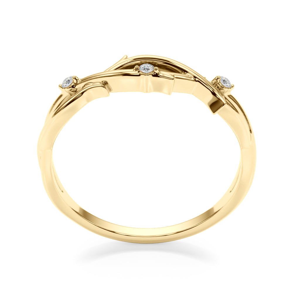 Nature Inspired Twisting Wedding Band - Wedding Band - Design Jewellers Edmonton