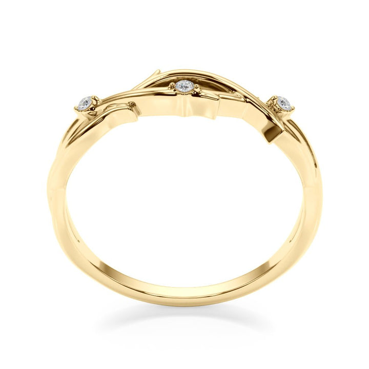 Nature Inspired Twisting Wedding Band - Wedding Band - Design Jewellers Edmonton