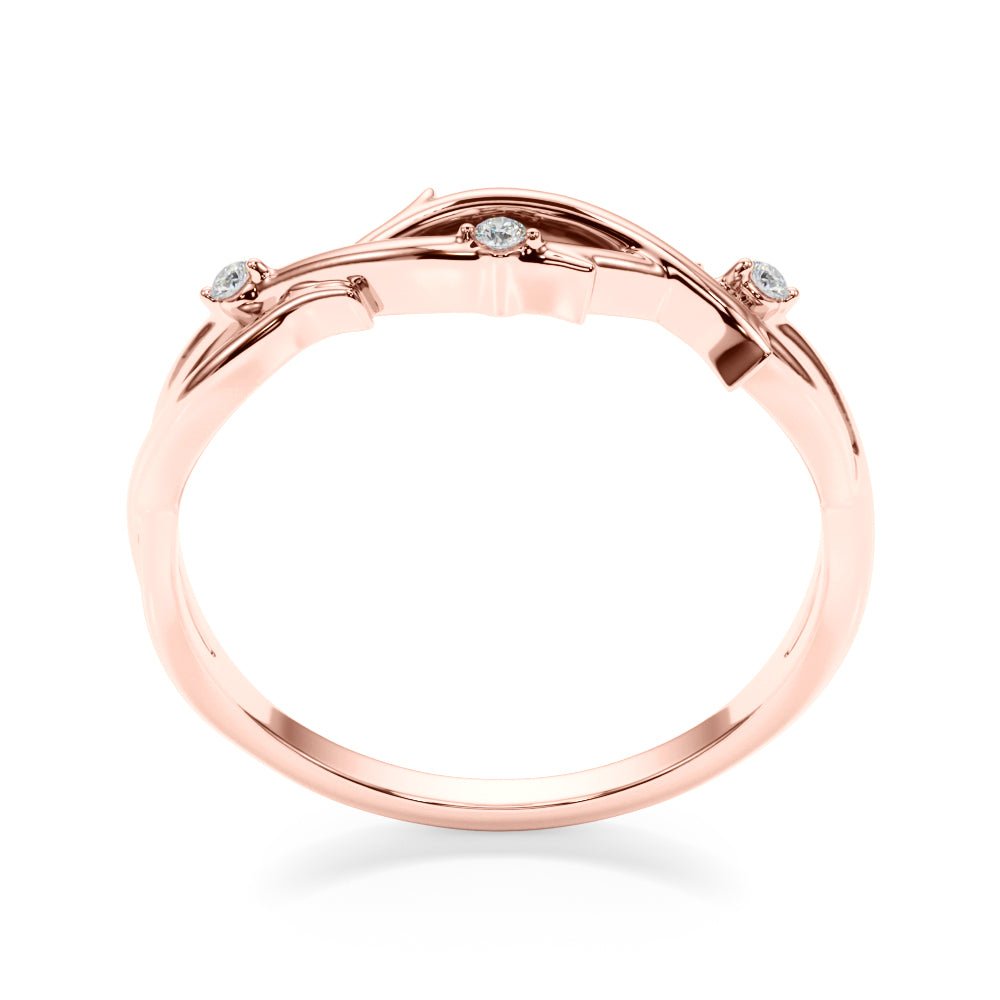 Nature Inspired Twisting Wedding Band - Wedding Band - Design Jewellers Edmonton