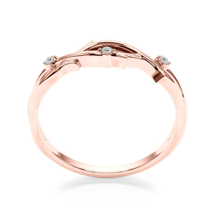 Nature Inspired Twisting Wedding Band - Wedding Band - Design Jewellers Edmonton