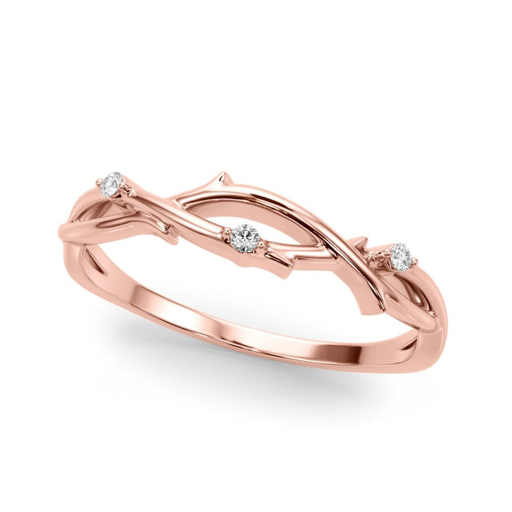 Nature Inspired Twisting Wedding Band - Wedding Band - Design Jewellers Edmonton