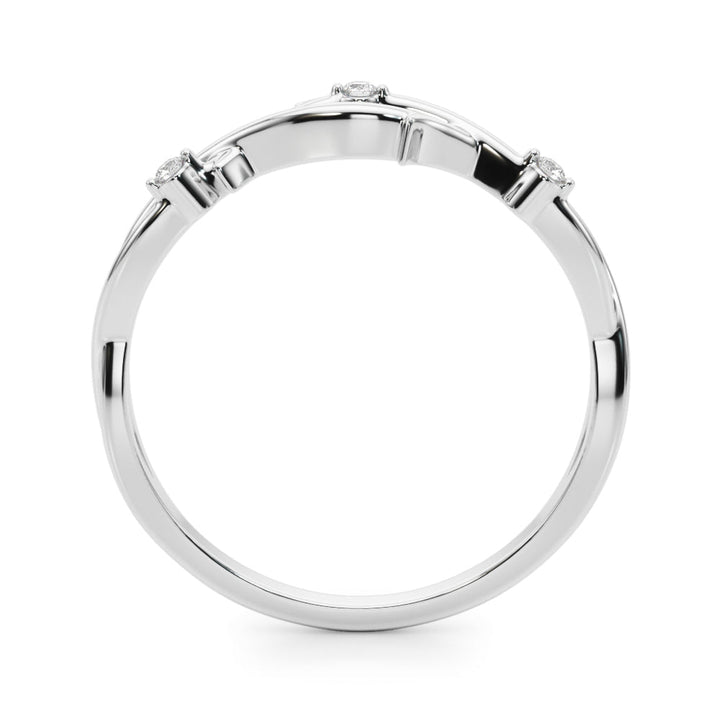 Nature Inspired Twisting Wedding Band - Wedding Band - Design Jewellers Edmonton
