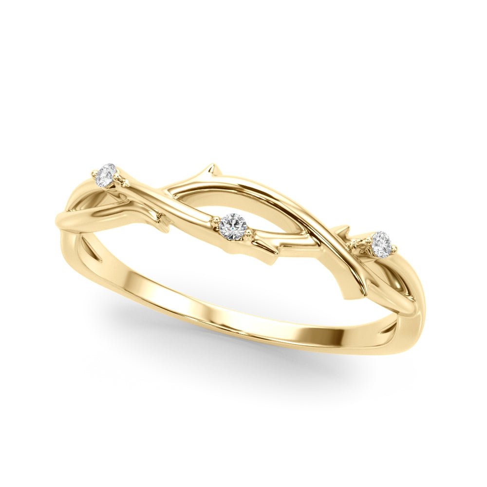 Nature Inspired Twisting Wedding Band - Wedding Band - Design Jewellers Edmonton