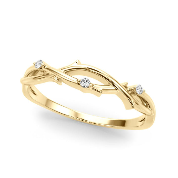 Nature Inspired Twisting Wedding Band - Wedding Band - Design Jewellers Edmonton