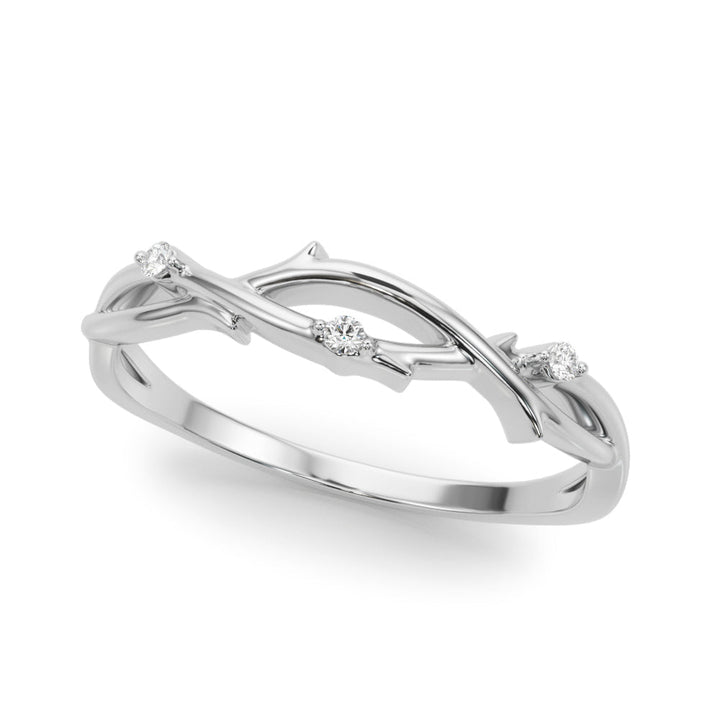 Nature Inspired Twisting Wedding Band - Wedding Band - Design Jewellers Edmonton