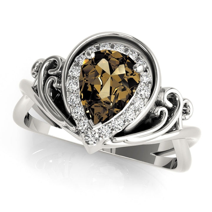 Pear Shape Ring - Fashion Ring - Design Jewellers Edmonton