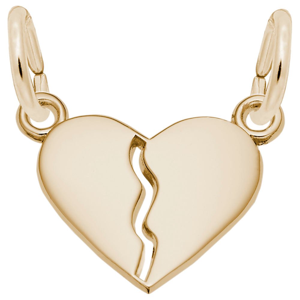 Petite Break Apart Heart Charm - Charms - Design Jewellers Edmonton