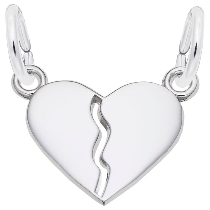 Petite Break Apart Heart Charm - Charms - Design Jewellers Edmonton