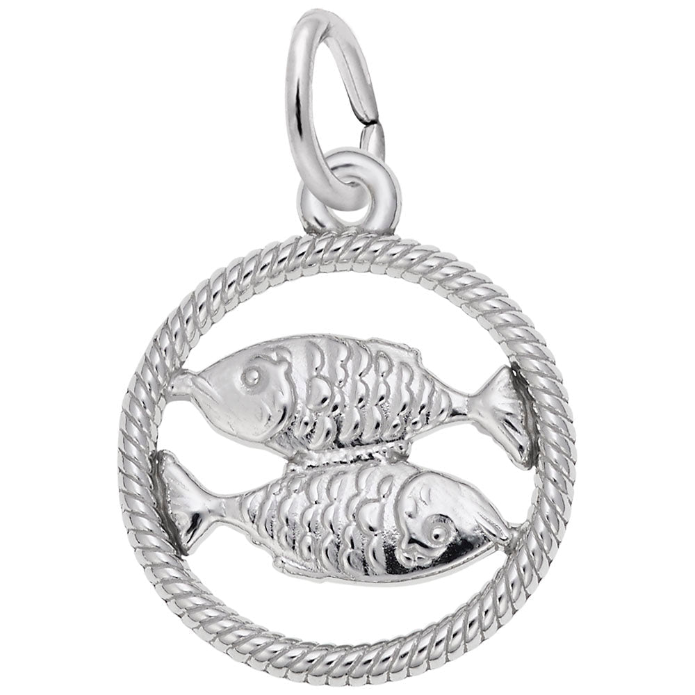 Pisces Zodiac Charm - Charms - Design Jewellers Edmonton
