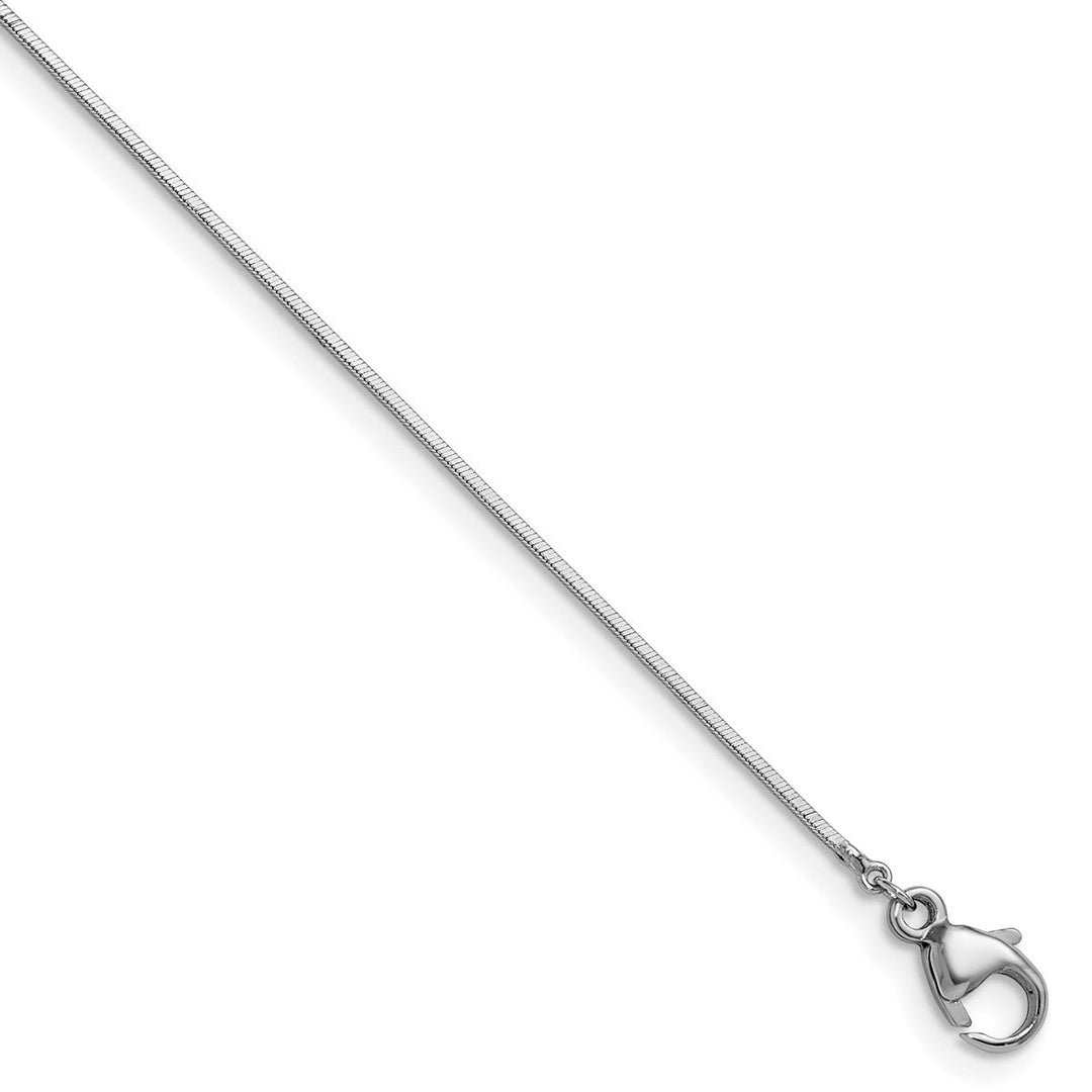 Platinum 0.8mm Snake Chain, 18"