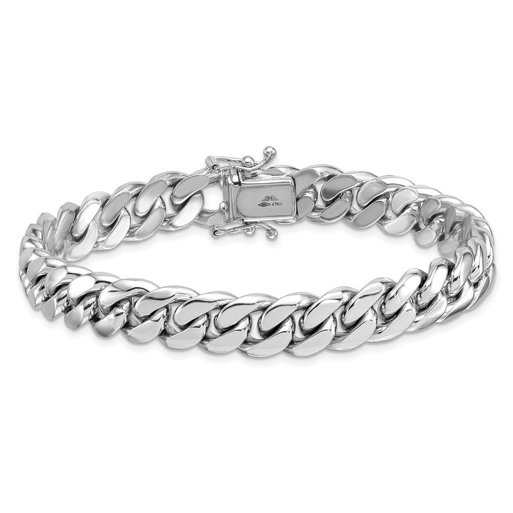 Platinum 10.5mm Curb Bracelet, 7.5" - Bracelet - Design Jewellers Edmonton