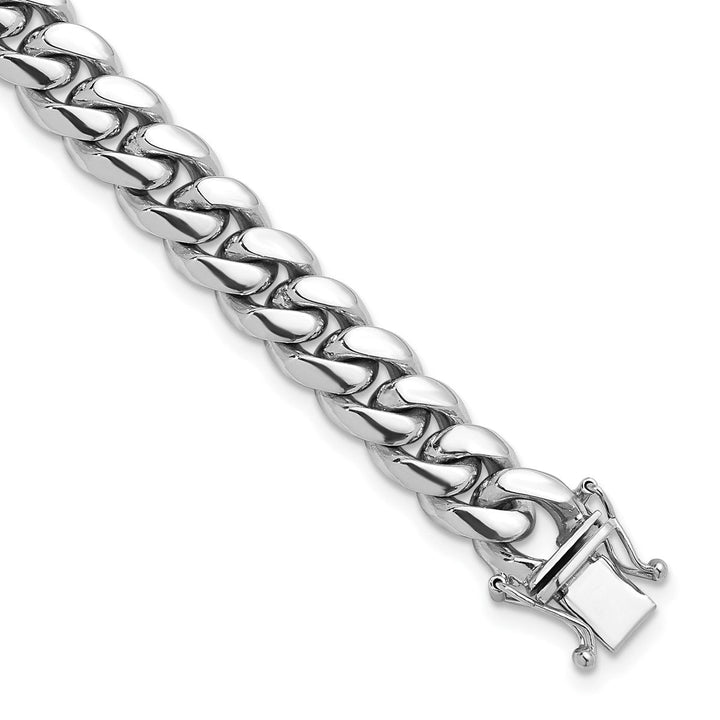 Platinum 10.5mm Curb Bracelet, 7.5" - Bracelet - Design Jewellers Edmonton