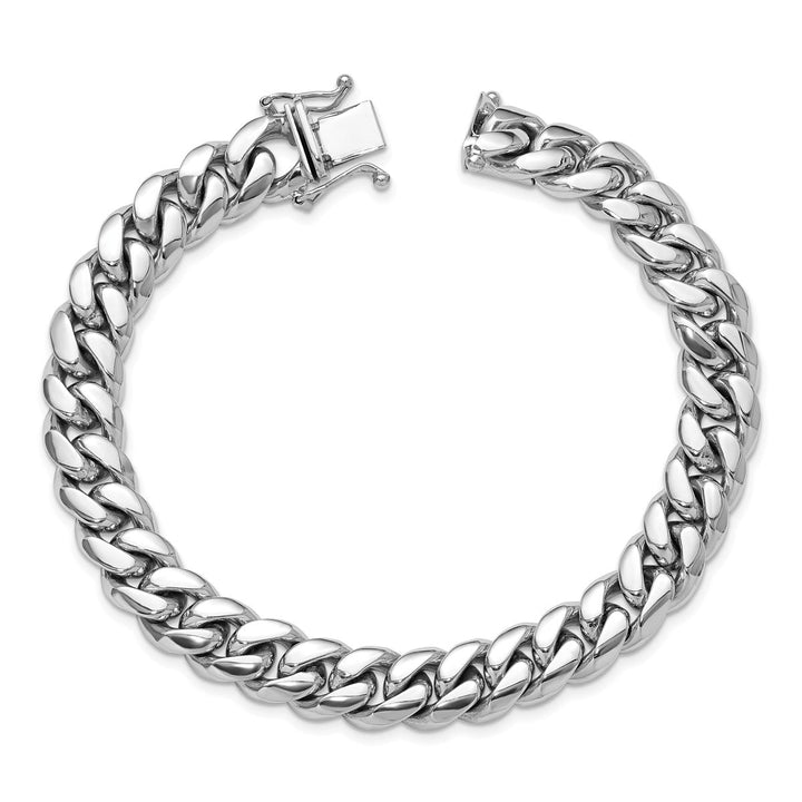 Platinum 10.5mm Curb Bracelet, 7.5" - Bracelet - Design Jewellers Edmonton