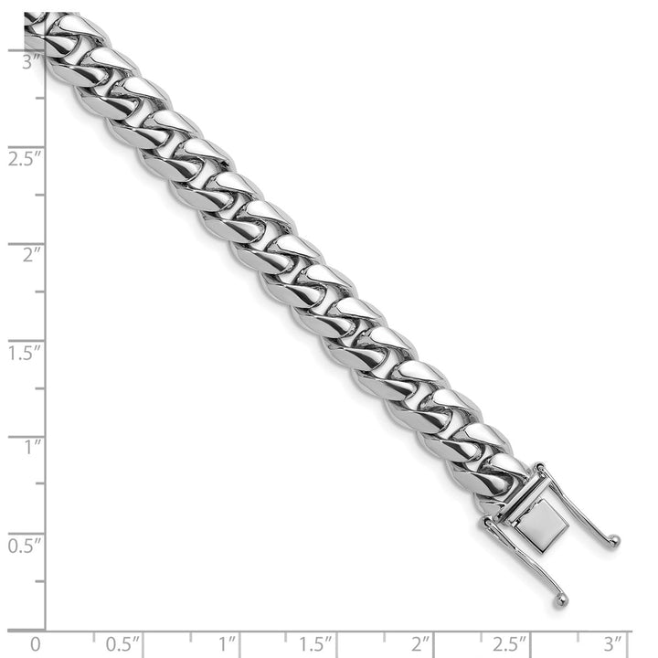 Platinum 10.5mm Curb Necklace, 18" - Necklace - Design Jewellers Edmonton