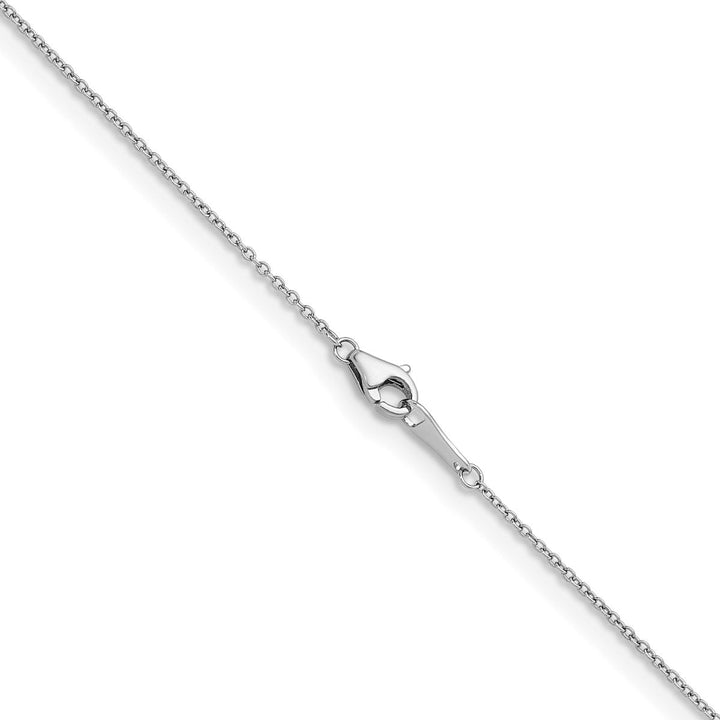 Platinum 1.1mm Cable Necklace, 16" - Necklace - Design Jewellers Edmonton