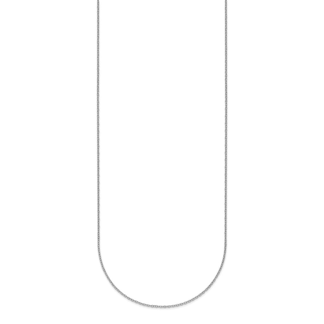 Platinum 1.1mm Cable Necklace, 16