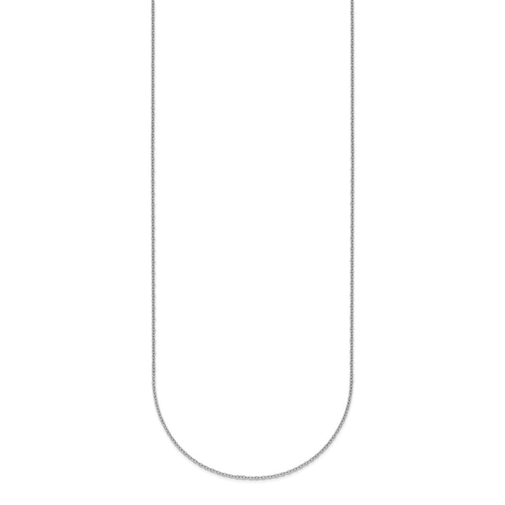 Platinum 1.1mm Cable Necklace, 16" - Necklace - Design Jewellers Edmonton