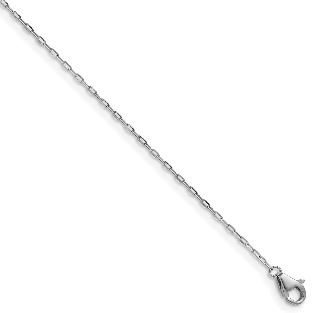 Platinum 1mm Cable Chain, 18"