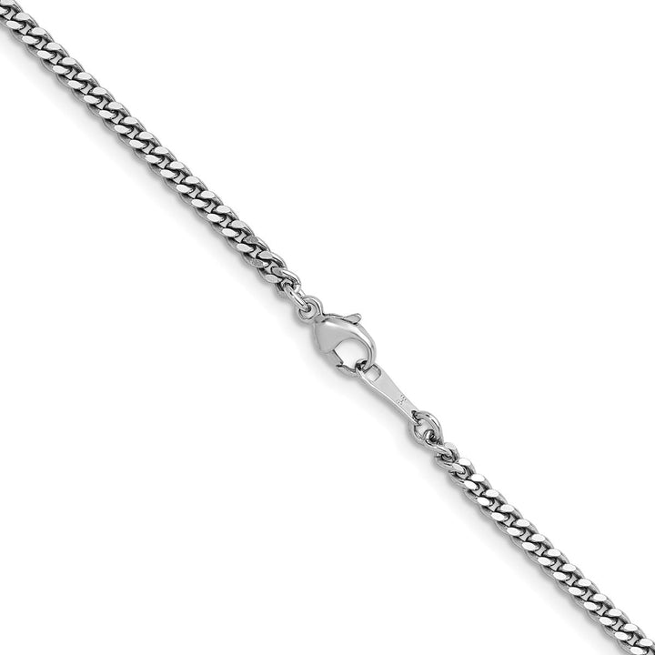 Platinum 2.5mm Curb Chain, 18" - Chain - Design Jewellers Edmonton