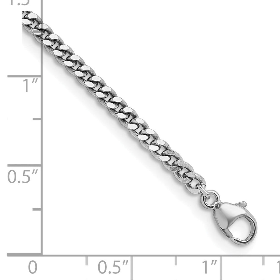 Platinum 2.5mm Curb Chain, 18