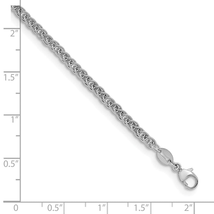 Platinum 2.5mm Spiga (Wheat) Chain, 16" - Chain - Design Jewellers Edmonton