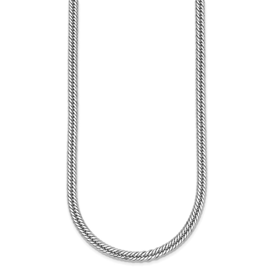 Platinum 4.3mm Curb Chain, 20