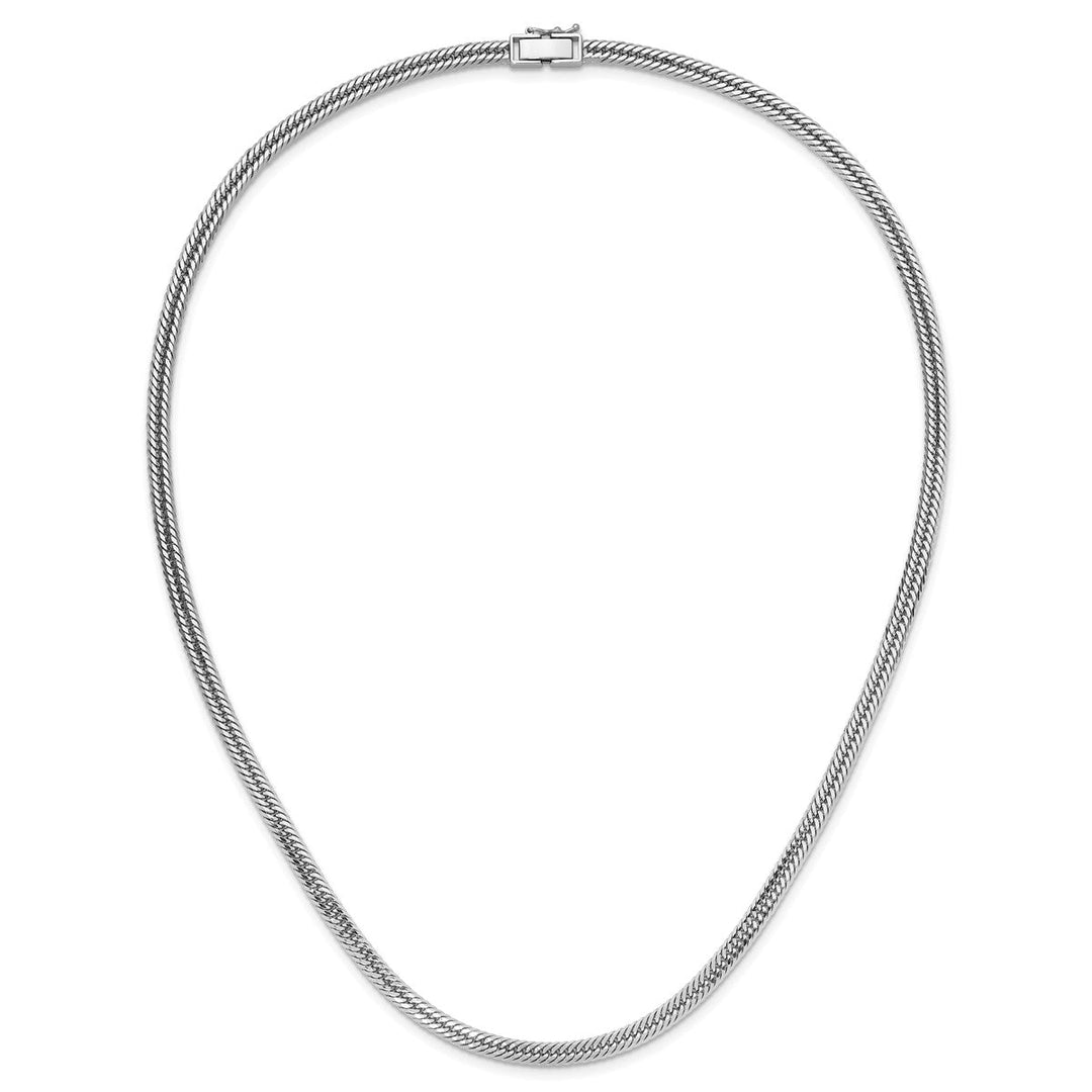 Platinum 4.3mm Curb Chain, 20