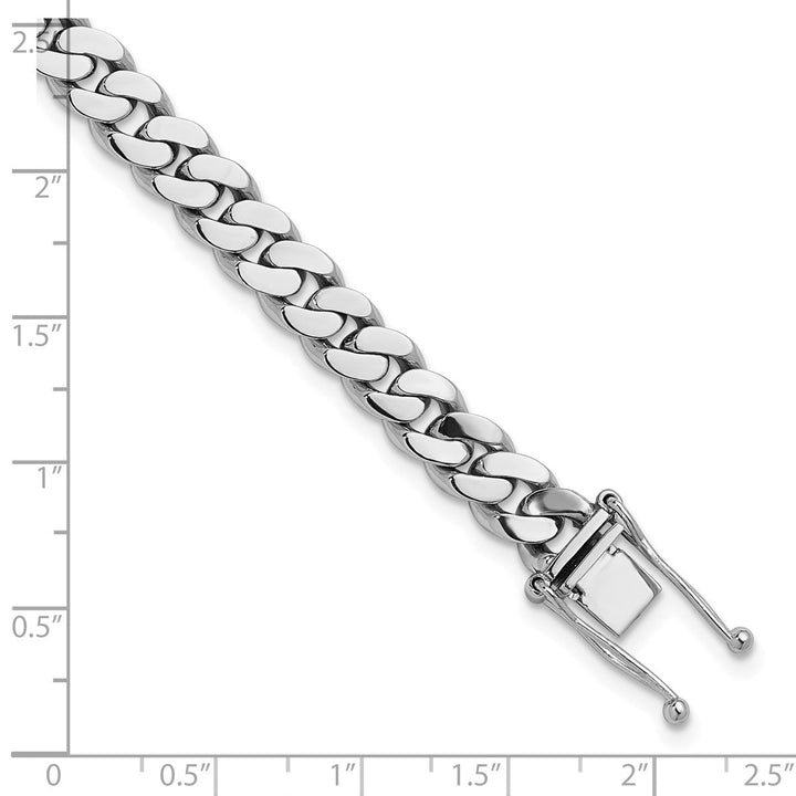 Platinum 7.7mm Curb Chain, 8" - Chain - Design Jewellers Edmonton
