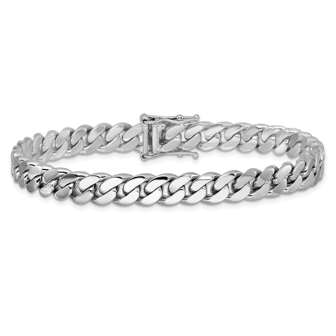 Platinum 7.7mm Curb Chain, 8